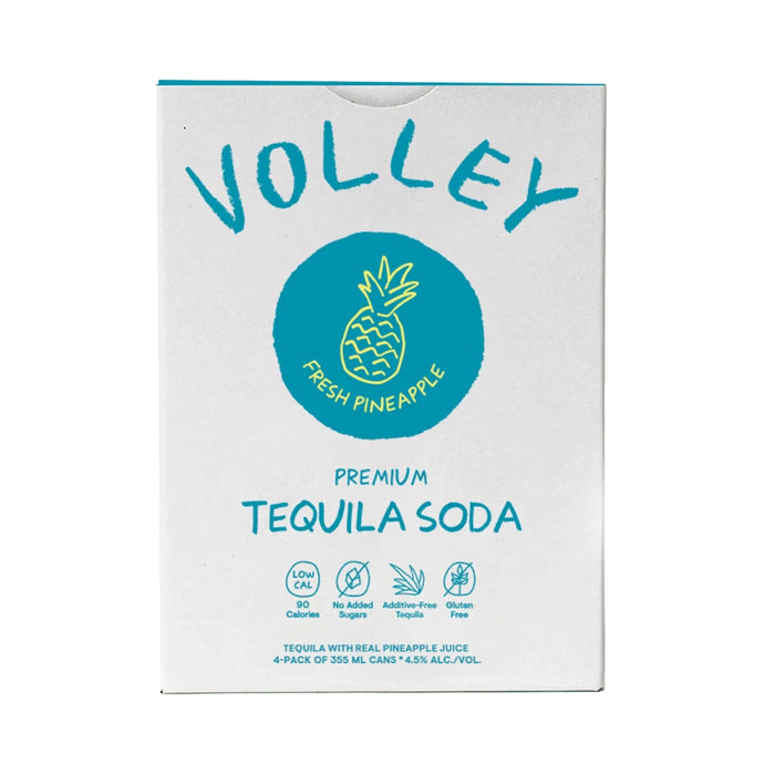 Volley - Fresh Pineapple Tequila Soda (4 Pack) - TIPXY