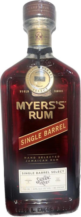 Top Shelf - Myers's Rum - Single Barrel Select
