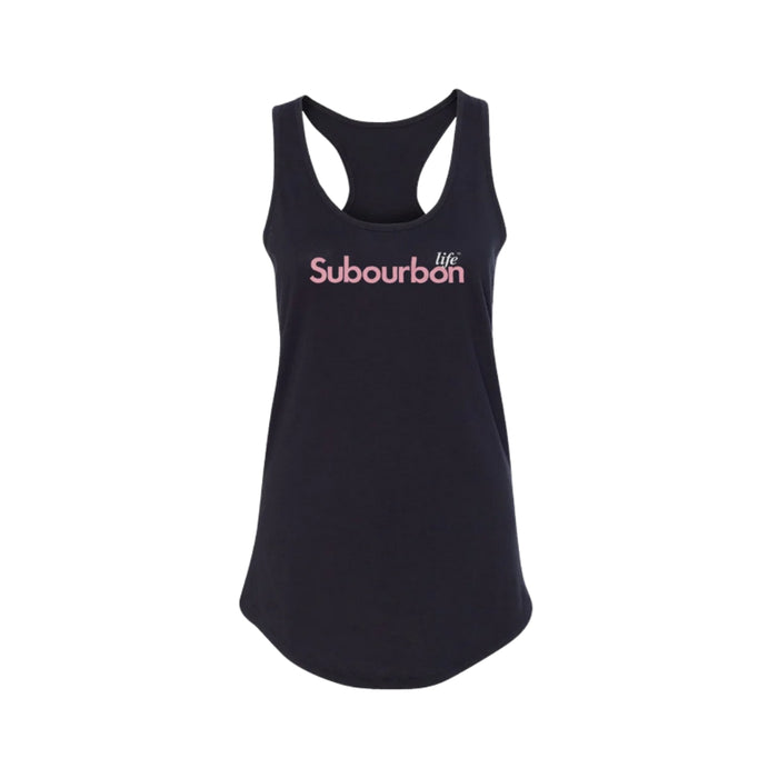 Subourbon Life - Ladies' Black Racerback Tank Top - TIPXY