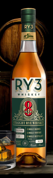 RY3 - Whiskey 8 years straight Rye Whiskey