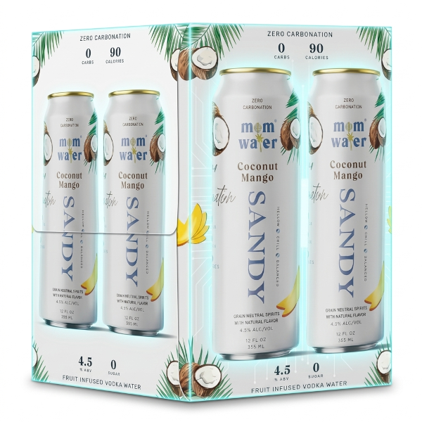 Mom Water - Sandy Coconut Mango (4 Pack) - TIPXY