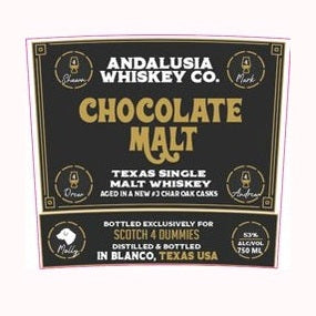 Andalusia Whiskey - Chocolate Malt Texas Single Malt Whiskey - TIPXY