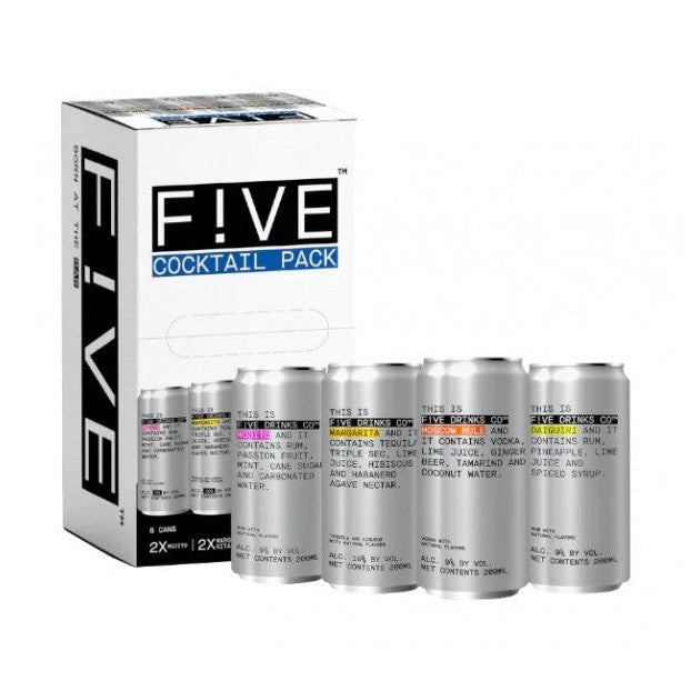 Five Drinks Variety (200ml) - TIPXY