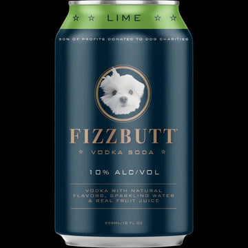 FizzButt - Lime Vodka Soda (4 pack)