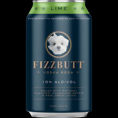 FizzButt - Lime Vodka Soda (4 pack)