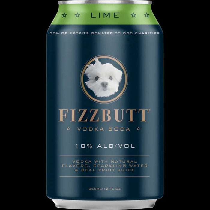 FizzButt - Lime Vodka Soda (4 pack)
