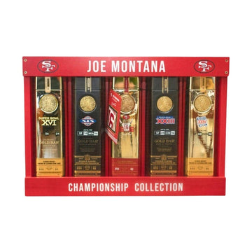 Gold Bar - Joe Montana Championship Collection Whiskey Box Set
