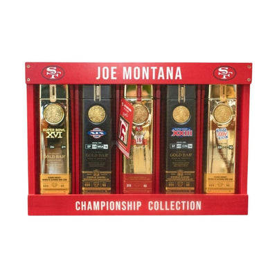 Gold Bar - Joe Montana Championship Collection Whiskey Box Set