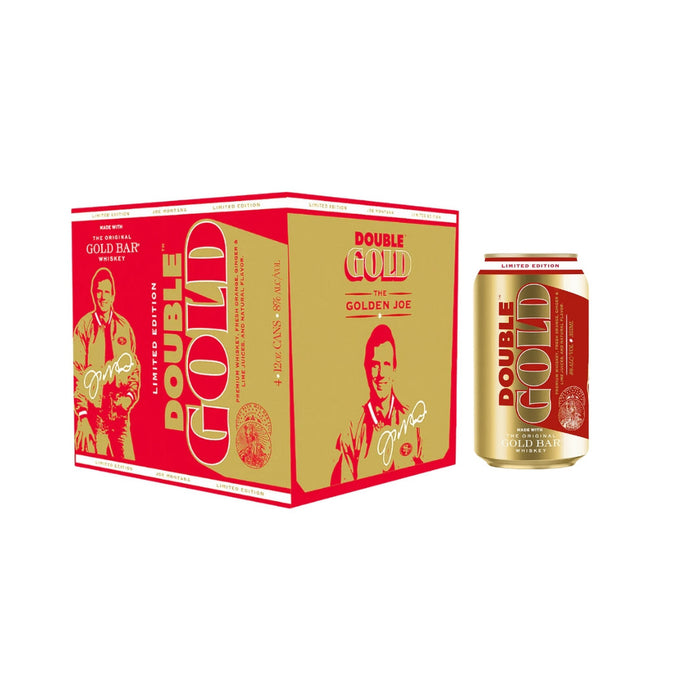 Gold Bar - Joe Montana Limited Edtion Double Gold Ready to Drink Cocktail (4 Pack)