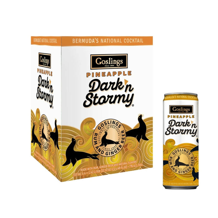 Goslings - Goslings Dark ‘N Stormy Pineapple Ready to Drink Cocktail (4 Pack)