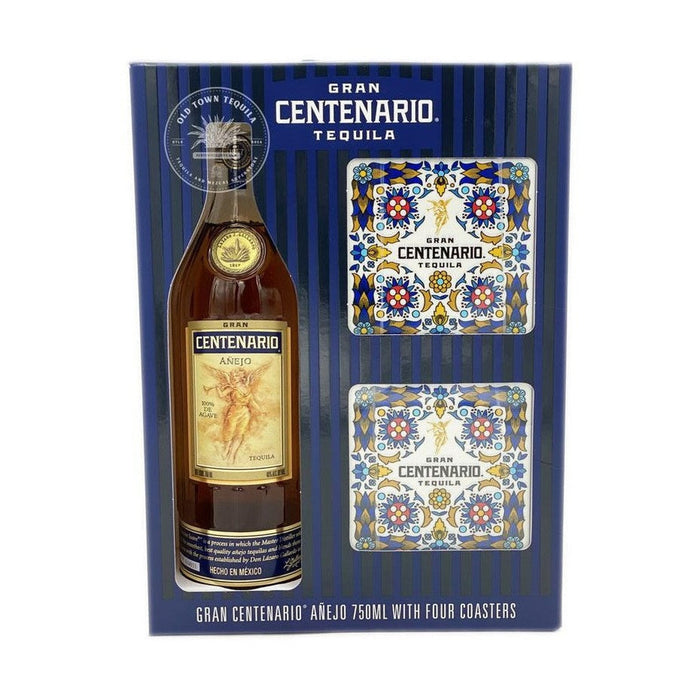 Gran Centenario Tequila - Anejo w/ Two Ceramic Coasters