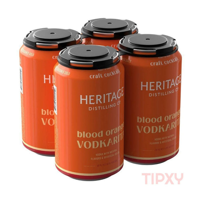 Heritage Distilling Co - Blood Orange Vodkarita Ready to Serve Cocktail (4 pack)