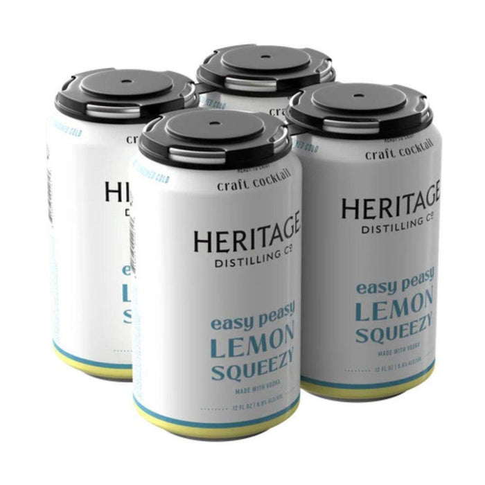 Heritage Distilling Co - Easy Peasy Lemon Squeezy Ready to Serve Cocktail (4 pack)