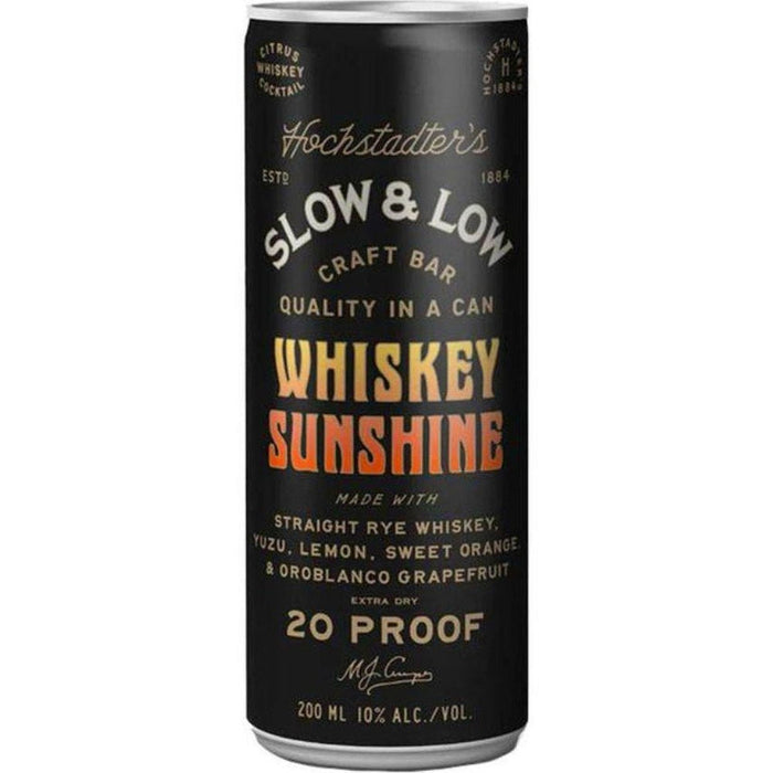 Hochstadter's Slow & Low - Whiskey Sunshine Ready to Serve Cocktail (4 Pack)