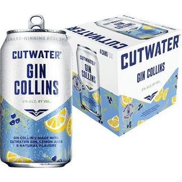 Cutwater - Gin Collins Ready To Drink Cocktail (4 Pack) - TIPXY
