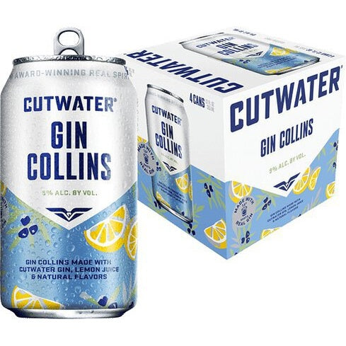 Cutwater - Gin Collins Ready To Drink Cocktail (4 Pack) - TIPXY