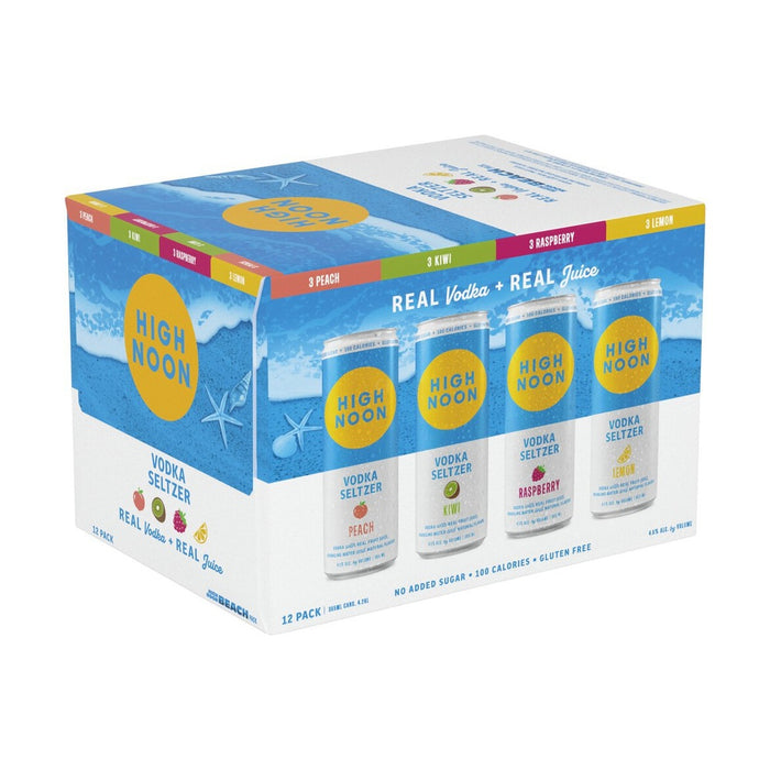 High Noon Beach Variety 12 Pack 355ml (12 pack 355ml cans) - TIPXY