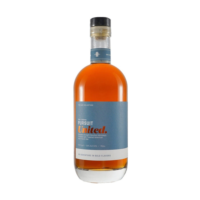 Pursuit United - Blended Straight Bourbon Whiskeys Finished With Toasted American and French Oak