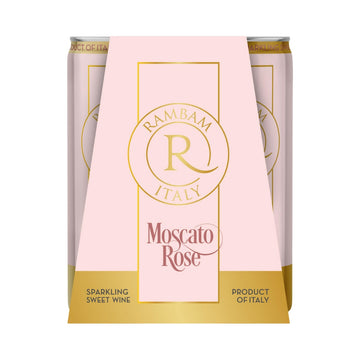 Rambam - Moscato Rose Sweet Red Wine (4 Pack Cans)