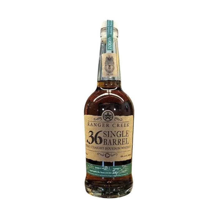 Ranger Creek Distilling- .36 Single Barrel Texas Straight Bourbon Whiskey Border Patrol 100th Anniversary Edition