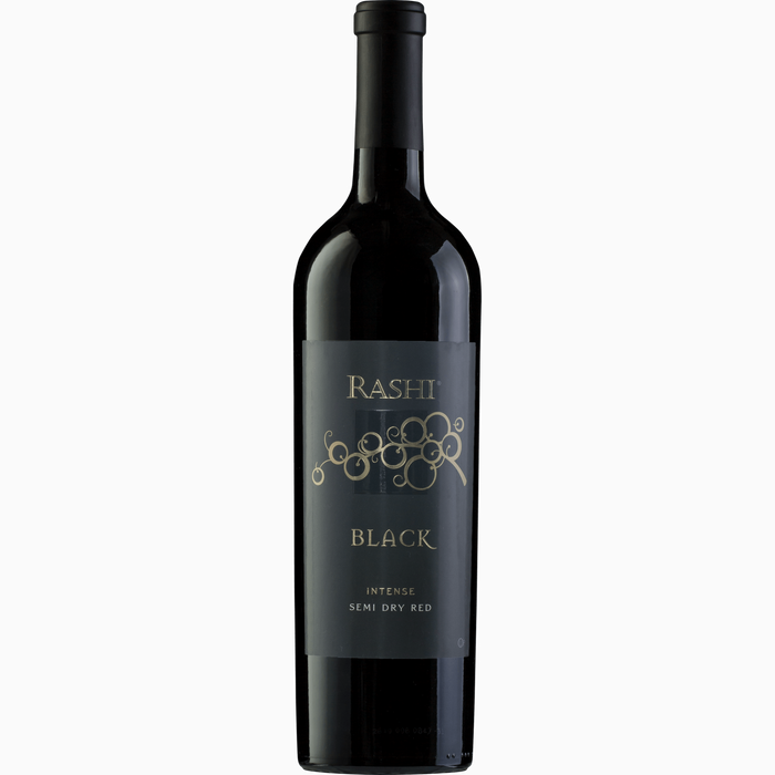Rashi Black Off Dry Red Wine - TIPXY