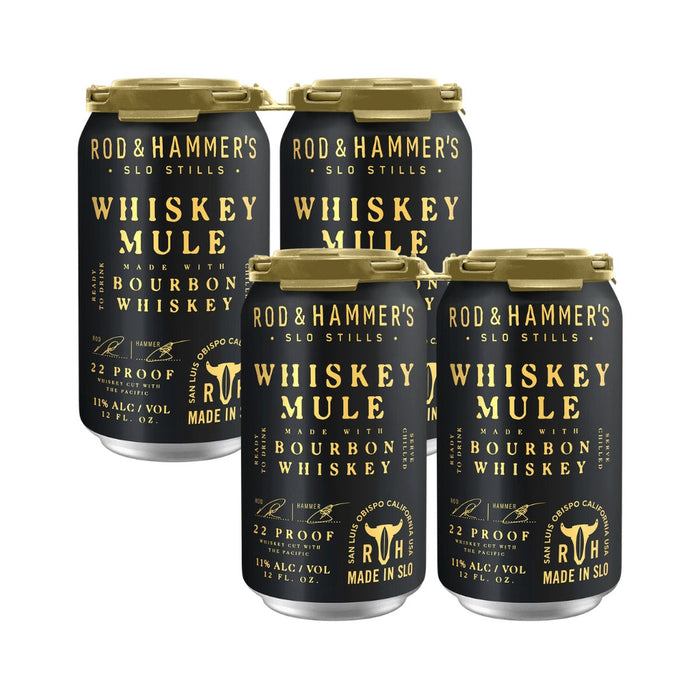 Rod & Hammer's - Whiskey Mule Ready to Drink Cocktail (4 Pack)