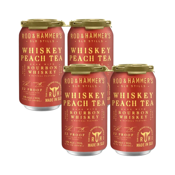 Rod & Hammer's - Whiskey Peach Tea Ready to Drink Cocktail