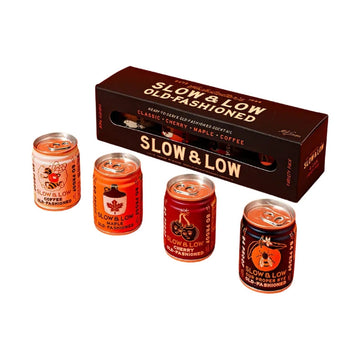 Slow & Low - Ready to Drink Old Fashion Cocktail Variety Pack (4 Pack)