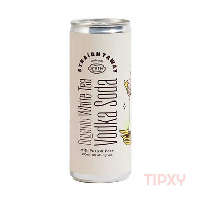 Straightaway Cocktails - Organic White Tea Vodka Soda With Yuzu & Pear Ready to Serve Cocktail
