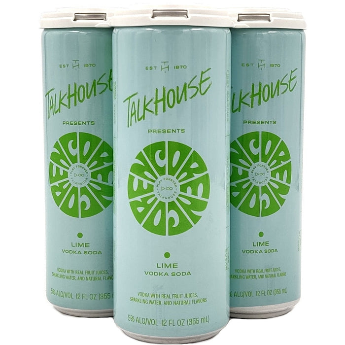 Talkhouse Encore - Lime Vodka Soda (24 Pack, 355ml) - TIPXY
