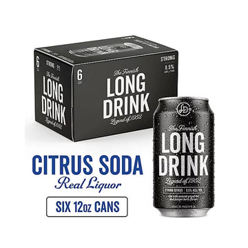 The Finnish Long Drink - Strong Citrus Ready to Drink Cocktail (6 pack)