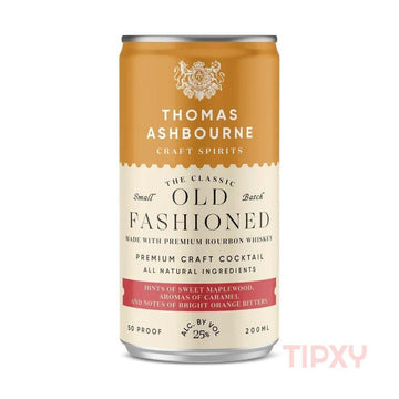 Thomas Ashbourne Craft Spirits - Old Fashioned Ready to Serve Cocktail (4 Pack)