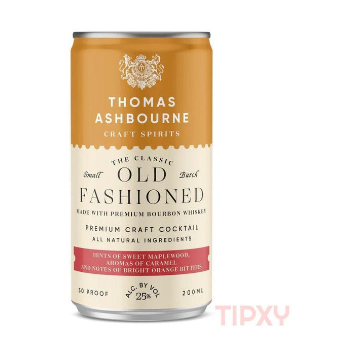 Thomas Ashbourne Craft Spirits - Old Fashioned Ready to Serve Cocktail (4 Pack)