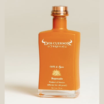 Dos Cuernos - Limited Edition Orange Bottle Reposado Tequila - TIPXY
