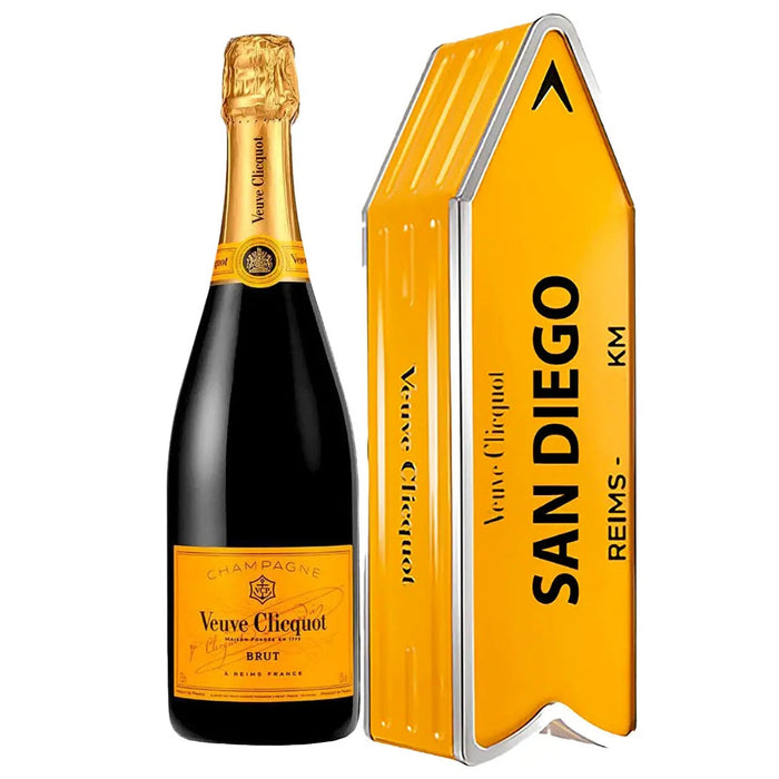 Veuve Clicquot - Brut Yellow Label Champagne (San Diego Arrow Gift Tin) - TIPXY