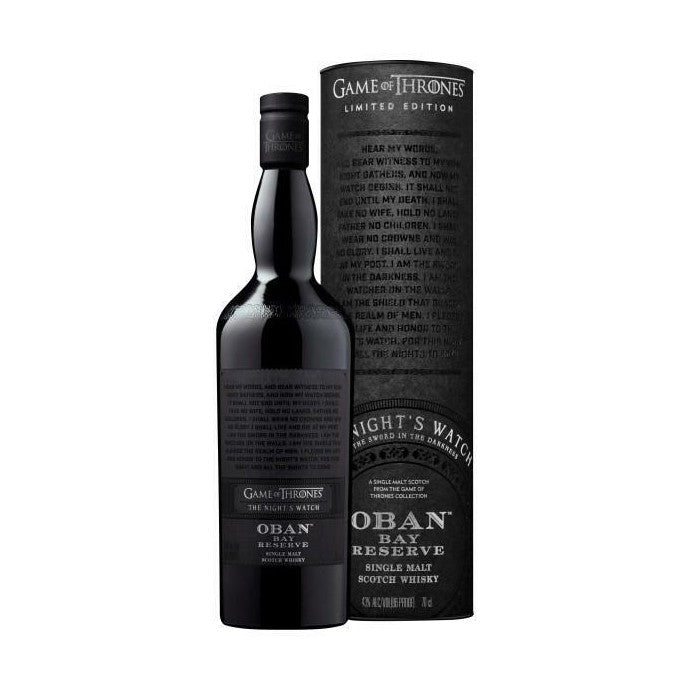 GOT Oban Reserve: Game of Thrones The Nights Watch Single Malt Scotch Whisky - TIPXY