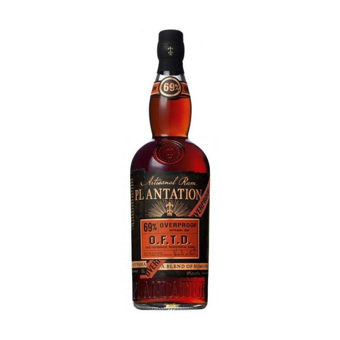 Plantation Over Proof 69 % Artisanal Rum O.F.T.D  Old Fashioned Traditional Dark - TIPXY