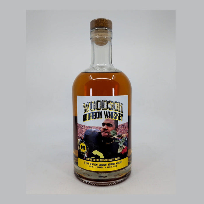 Woodson Whiskey - University of Michigan Charles Woodson "Rose In Mouth" Kentucky Straight Bourbon Whiskey