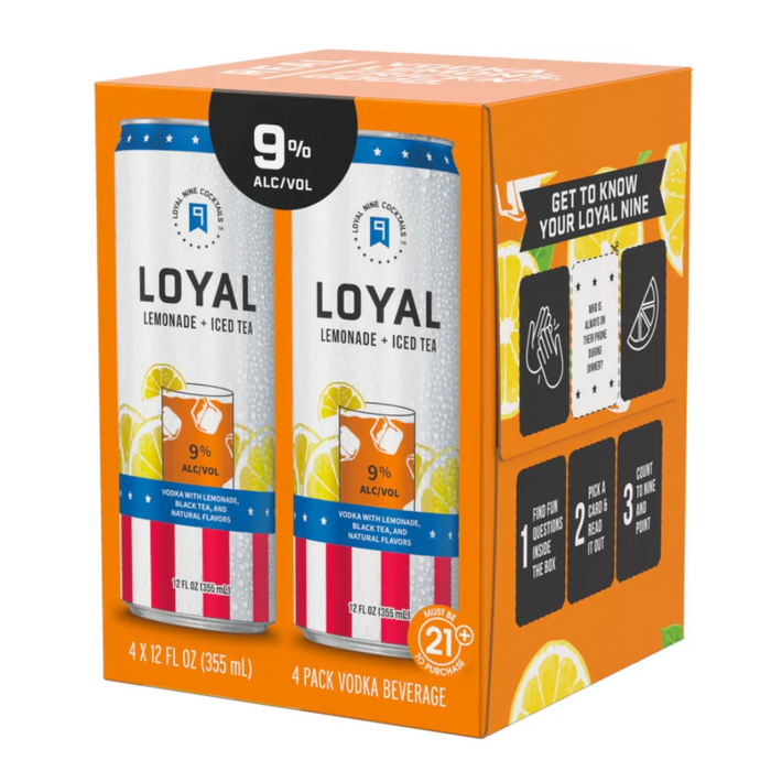 Loyal 9 - Vodka Lemonade + Ice Tea Iced Tea Ready to Serve Cocktail