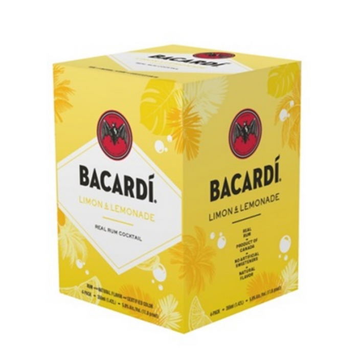 Bacardi - Limon and Lemonade Rum Cocktail Ready to Serve