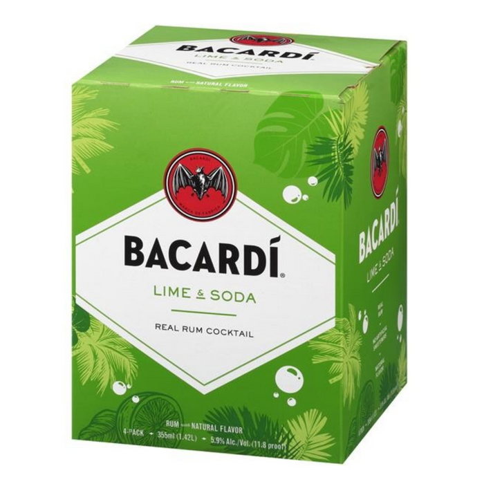 Bacardi - Lime & Soda Rum Cocktail Ready to Serve